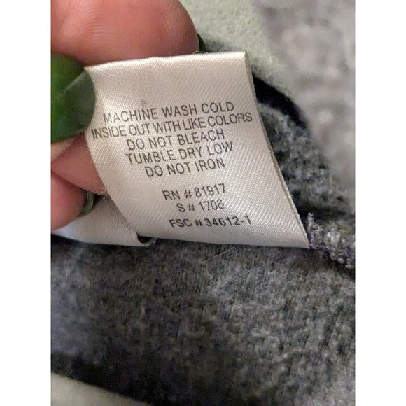 VTG HARLEY-DAVIDSON Unisex Size 4-5 Fleece Embroidered Hoodie Sweatshirt Gray - Picture 5 of 7